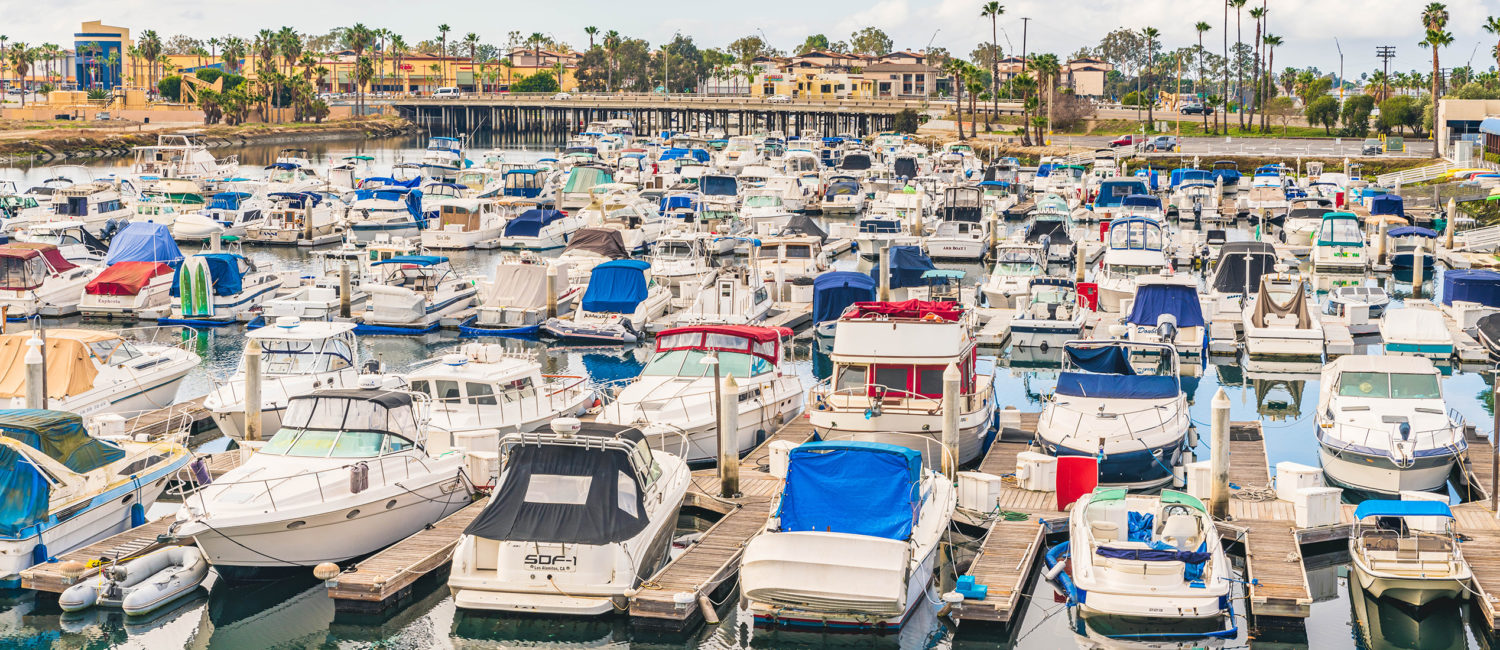 View of the marina