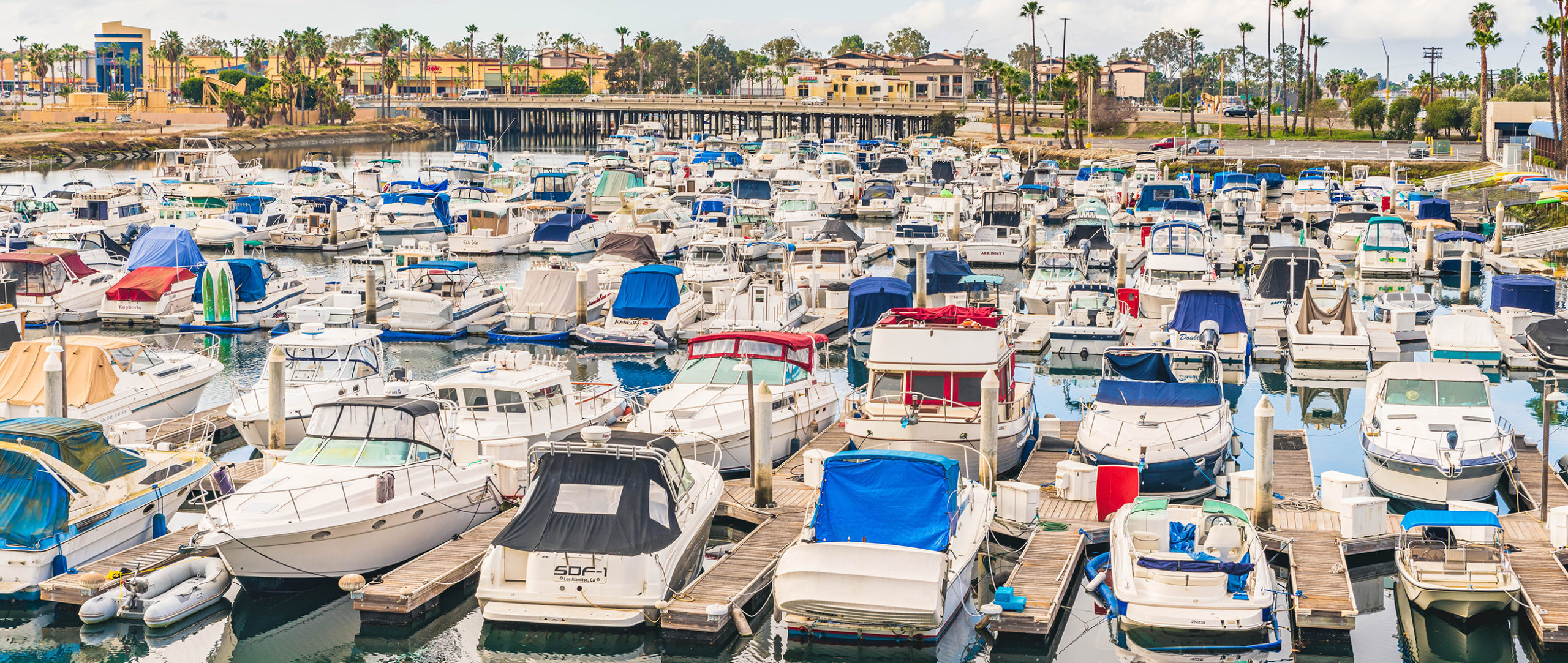 View of the marina